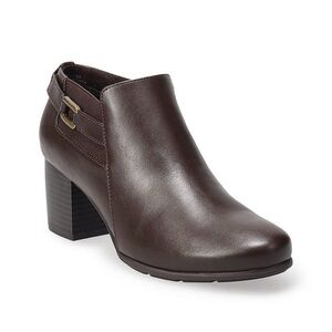 Croft & Barrow 9 wide Rozzalyn Women’s Heeled boot brown NWT